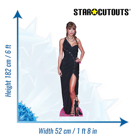 CS1185 Taylor Pose Height 182cm Lifesize Cardboard Cut Out With Mini