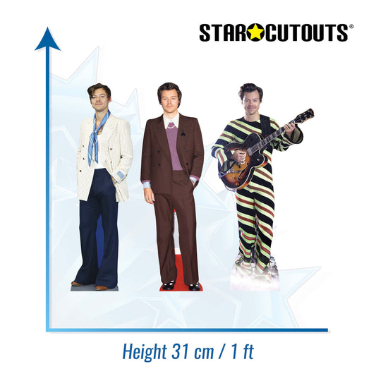 CS1193 Harry Three Pack Shelf Top Cutout Cardboard Cut Out Height 31cm