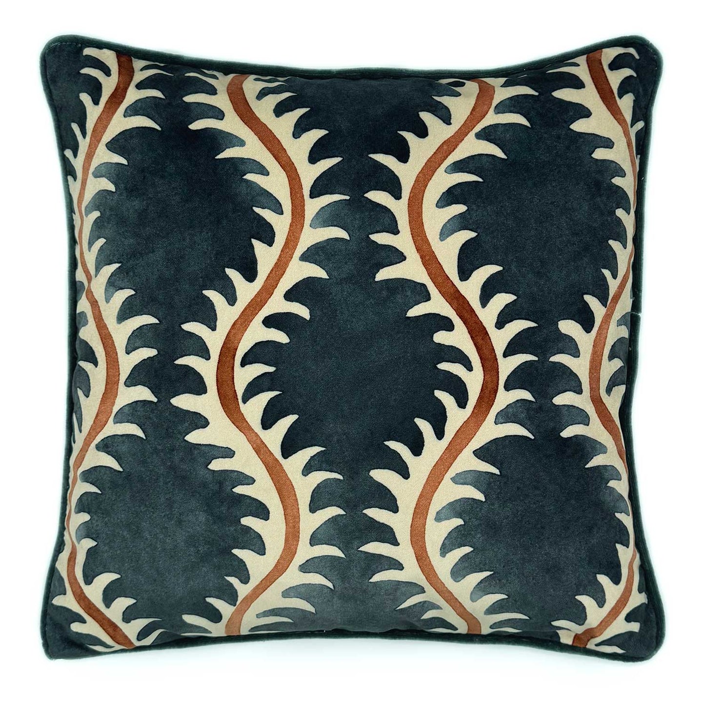 Helter Skelter Velvet Cushion 50x50cm