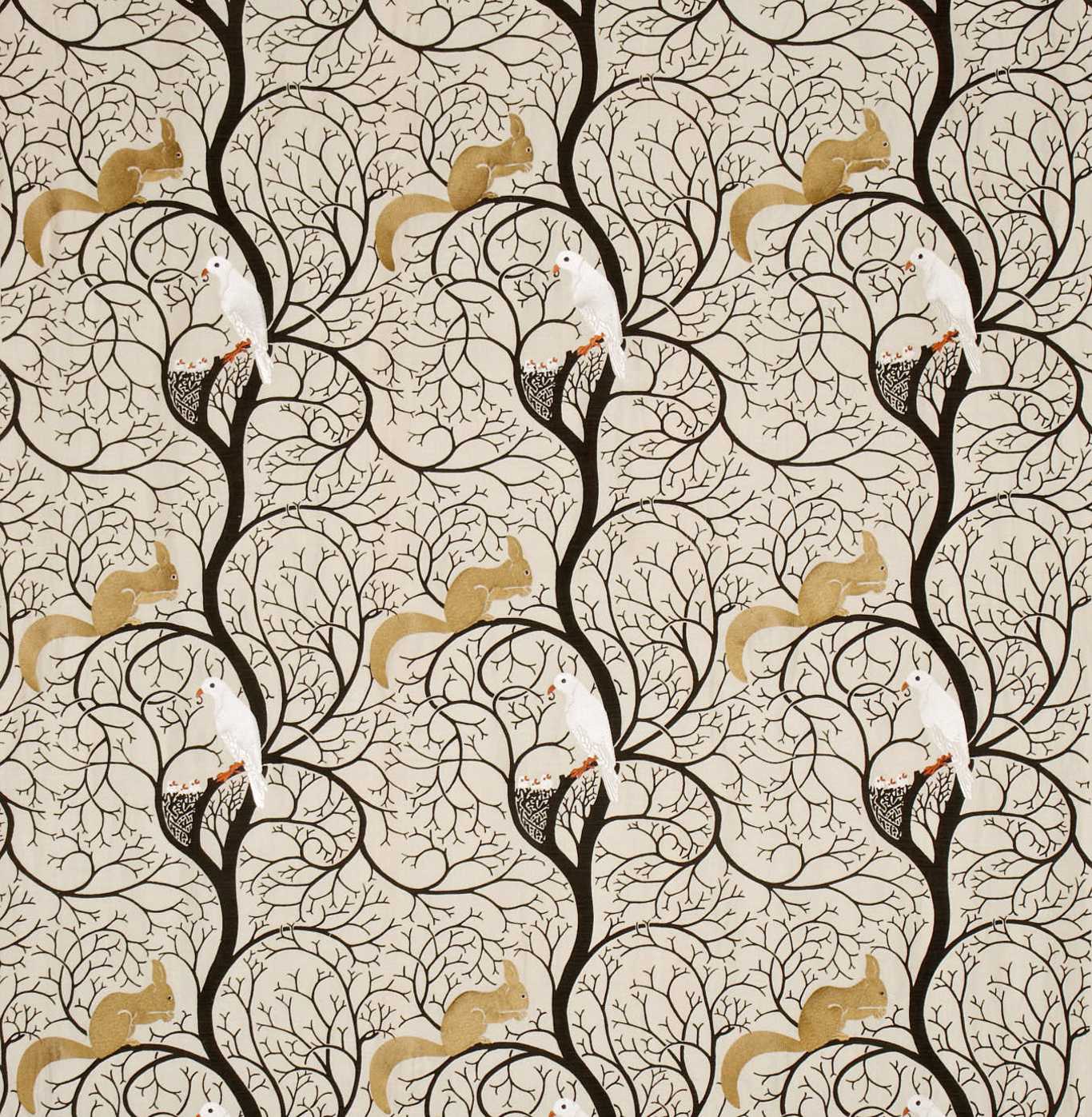 Squirrel and Dove Embroidery