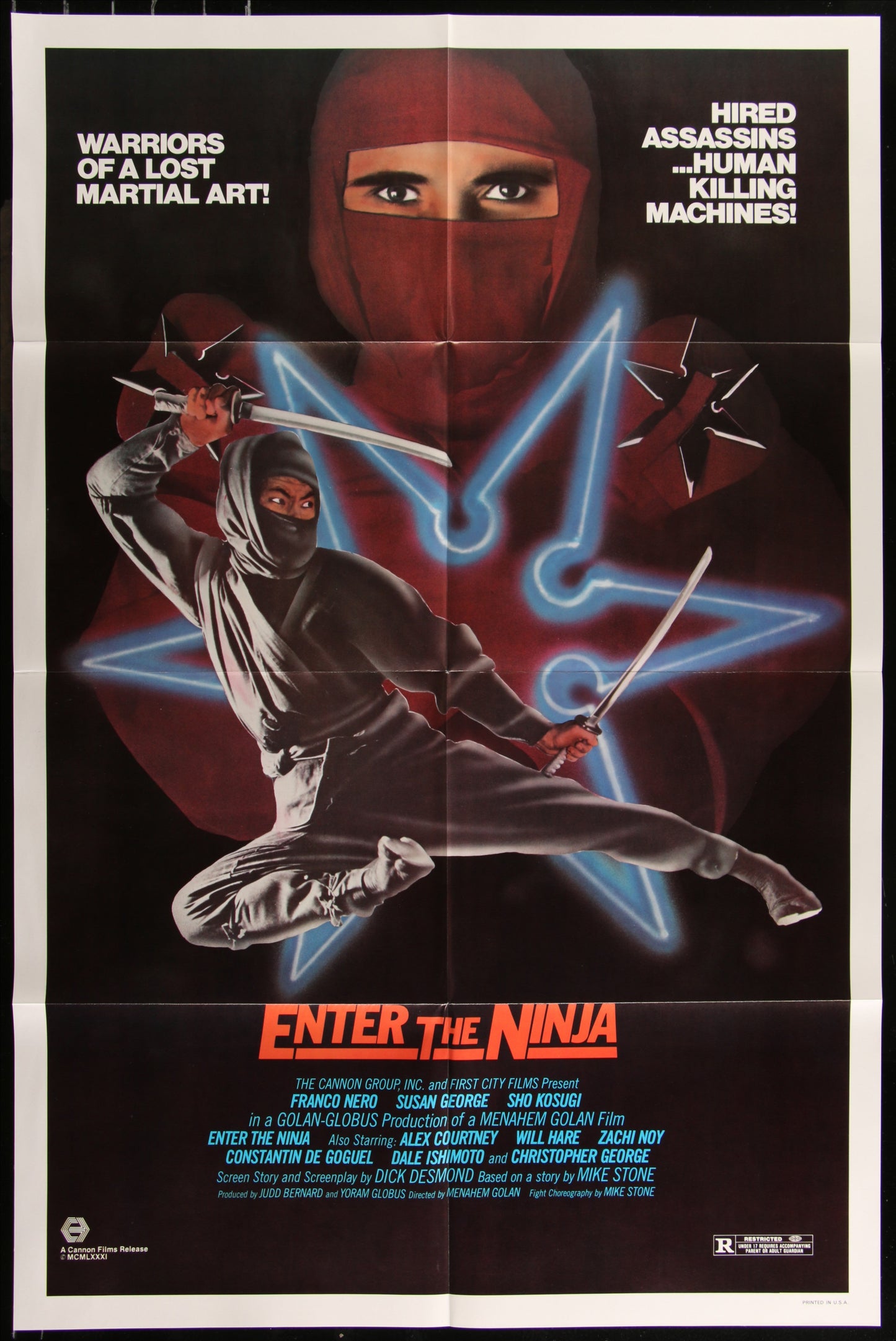 Enter The Ninja (1981) Original US One Sheet Movie Poster