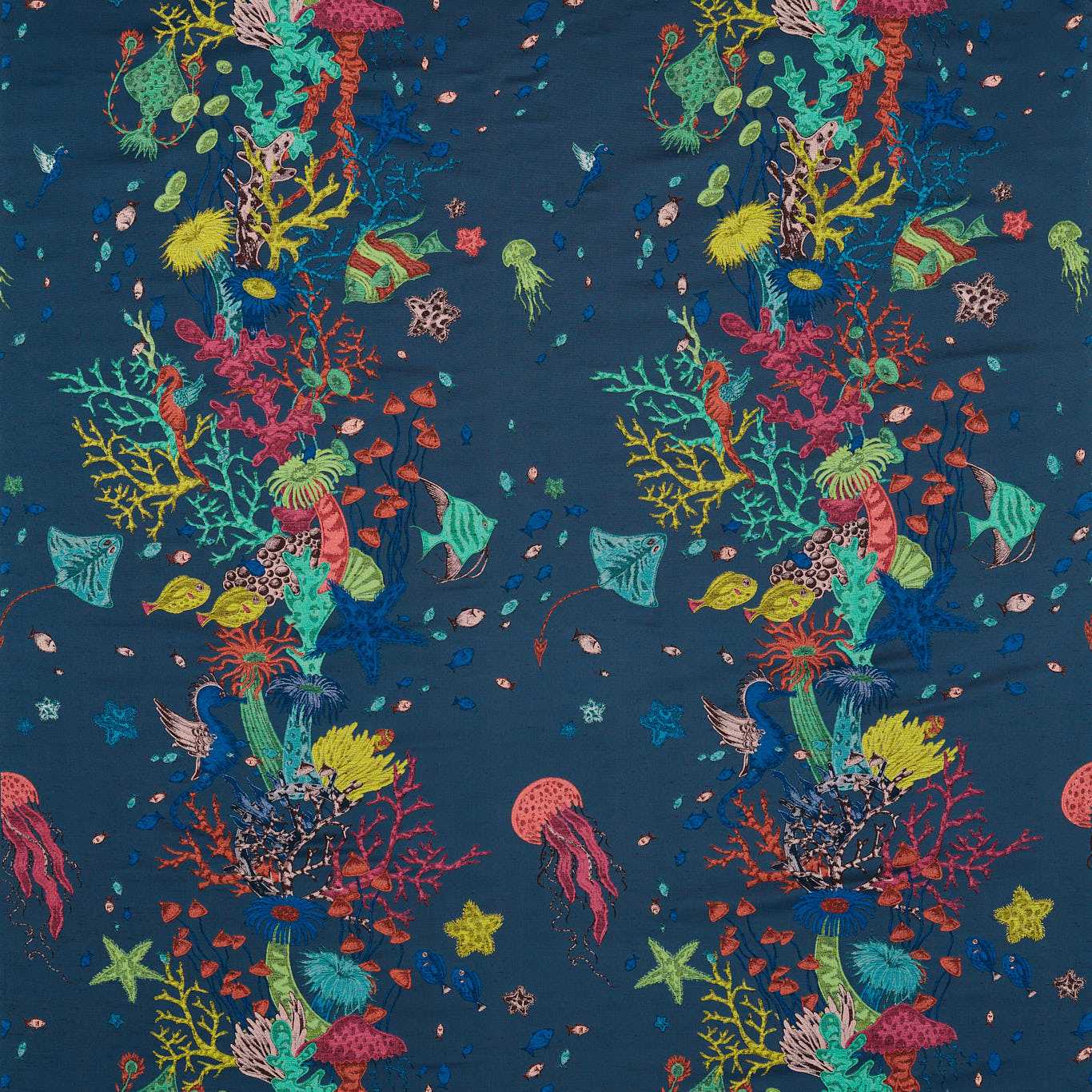Seaforest Jacquard Navy - Emma Shipley