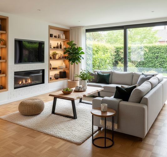 FENA Live / Waney Edge Coffee Table With Metal Trapezium Legs