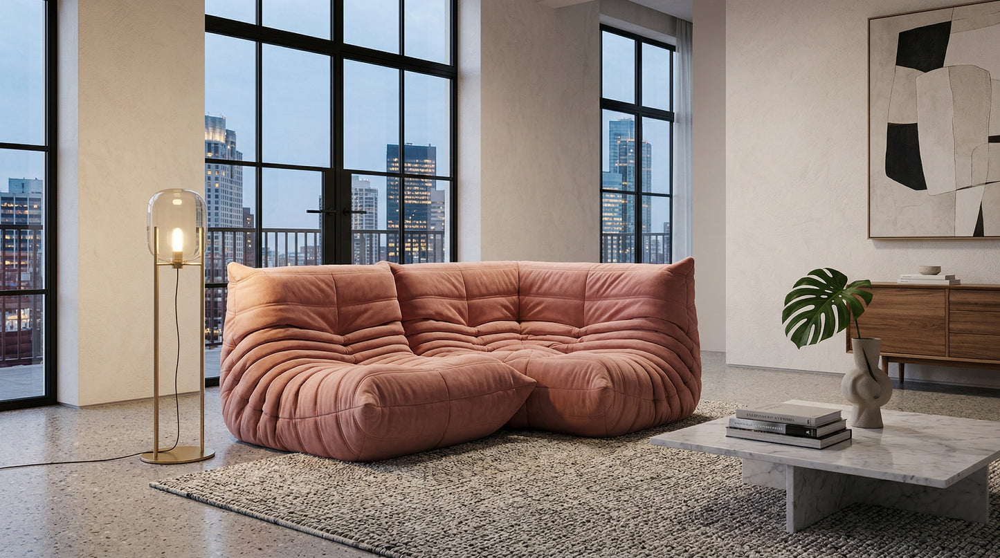 Cloud-Comfort Lounge Chair/Sofa – Hand-Crafted Custom Fabric