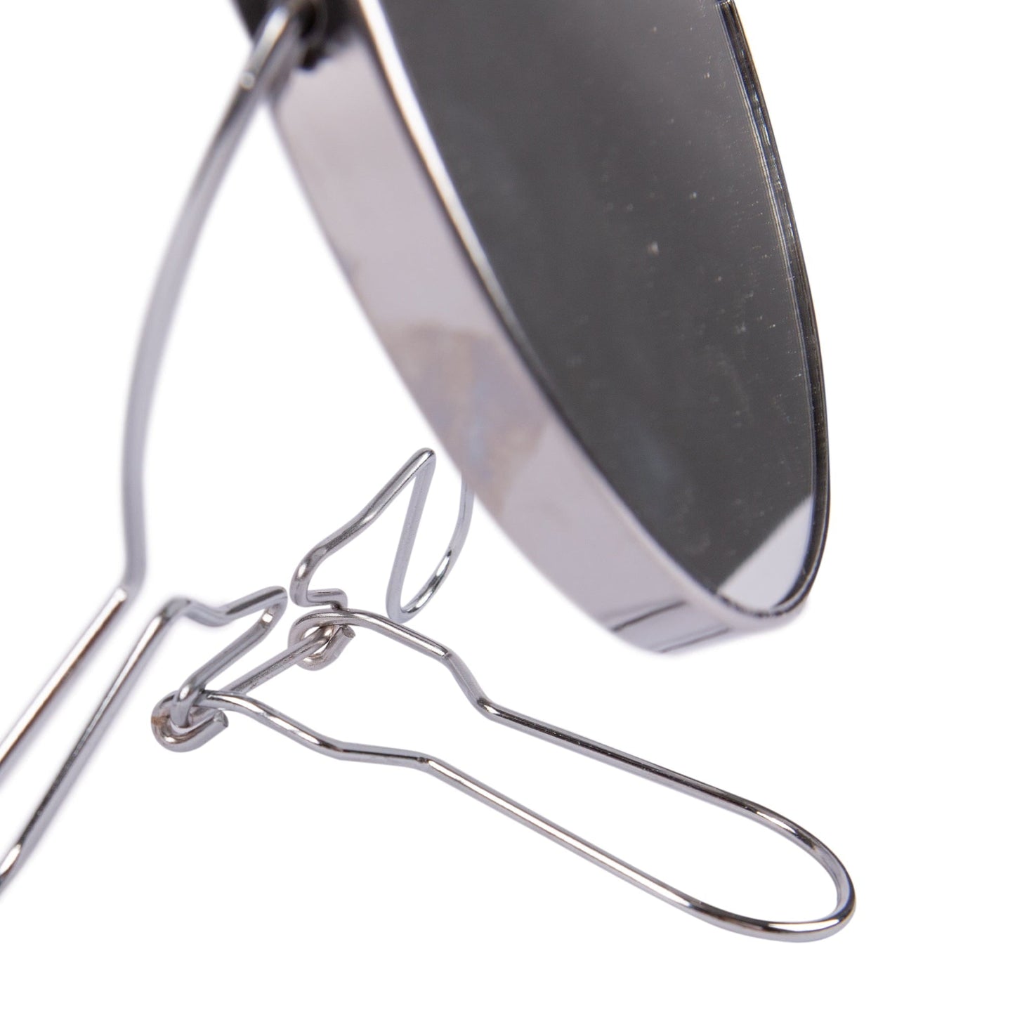 14cm Silver Metal Folding Mirror