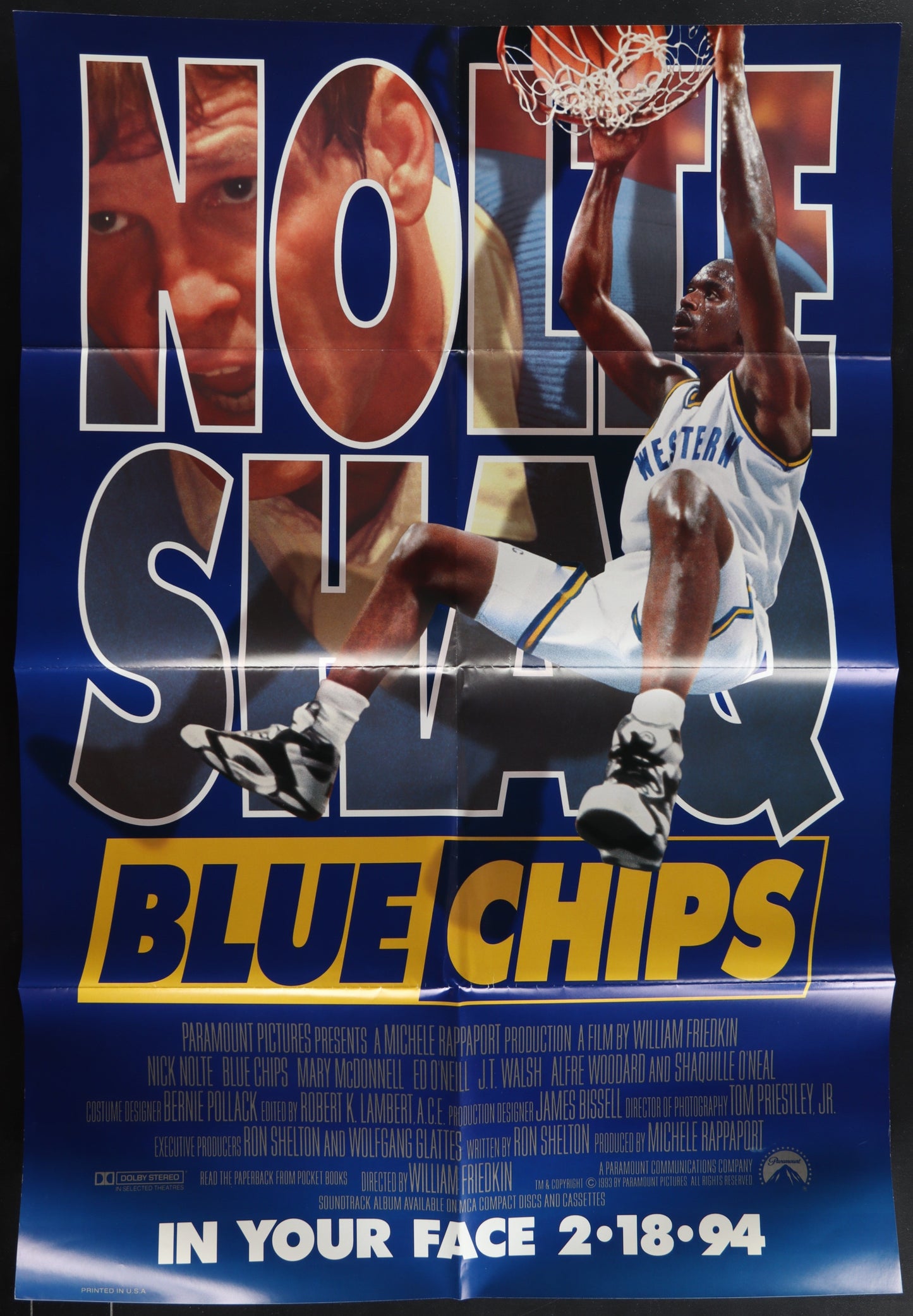 Blue Chips (1994) Original US One Sheet Movie Poster