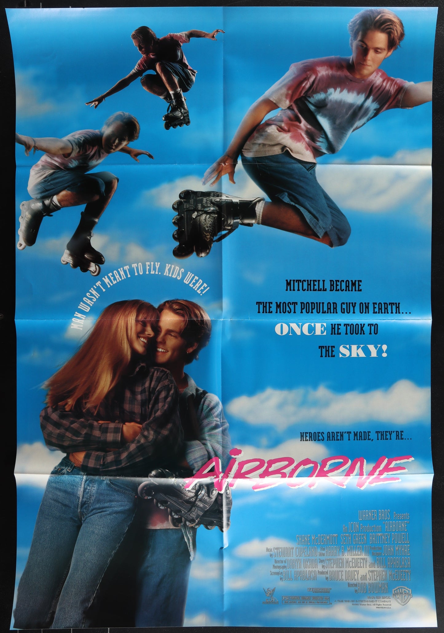 Airborne (1993) Original US One Sheet Movie Poster