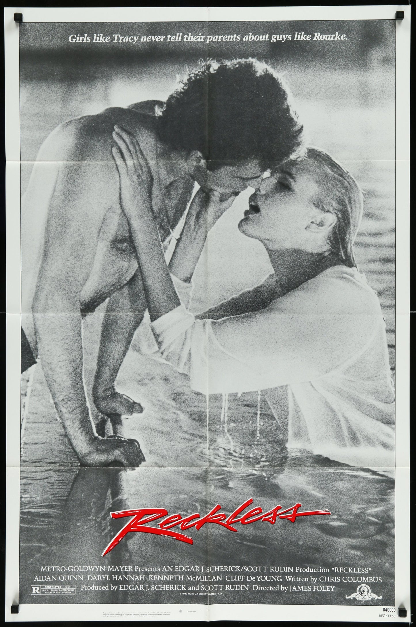 Reckless (1984) Original US One Sheet Movie Poster