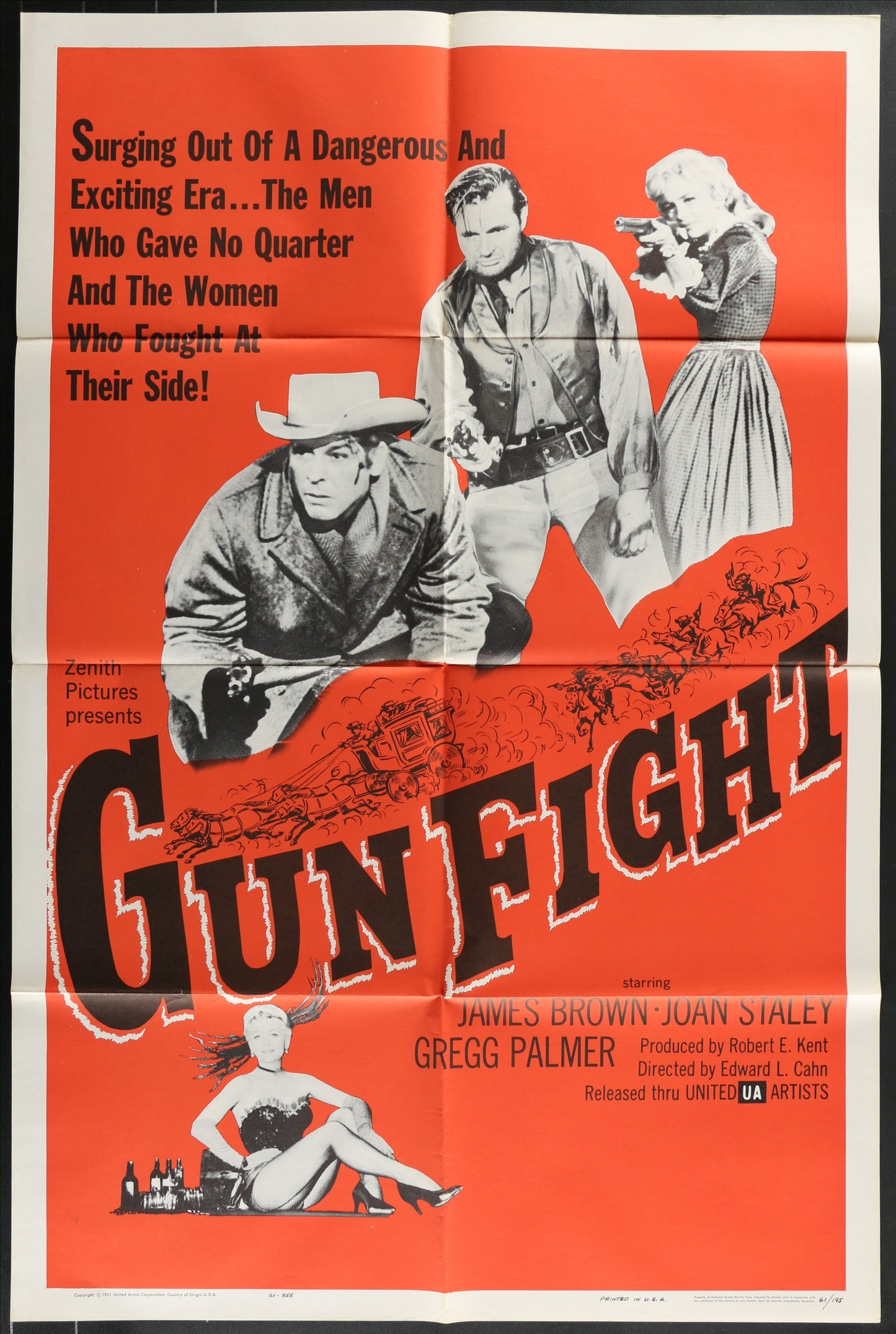 Gun Fight (1961) Original US One Sheet Movie Poster