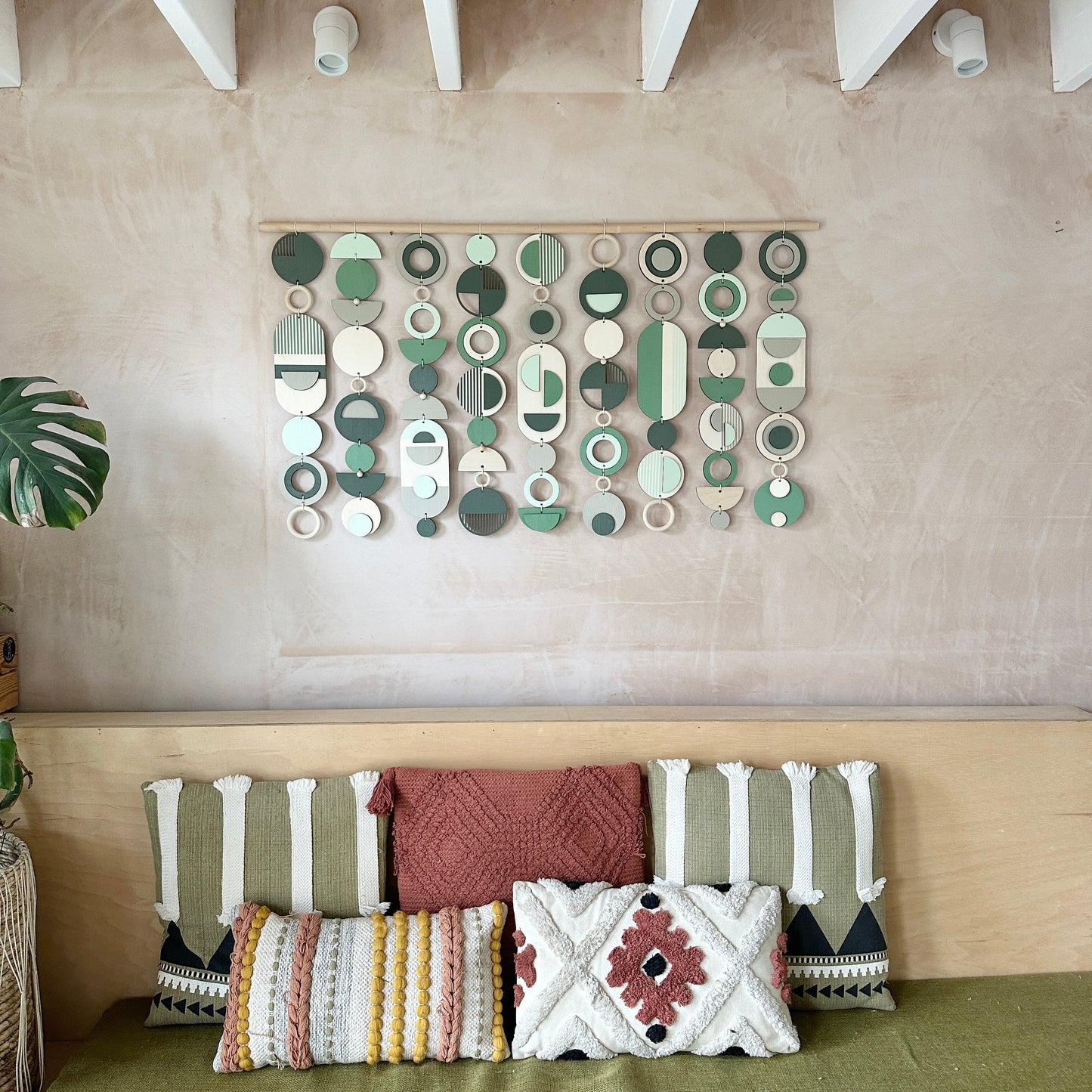 Green Wall Art - Home Decor - Modern Wall Art - Large Centre Piece Art - Wall Tapestry