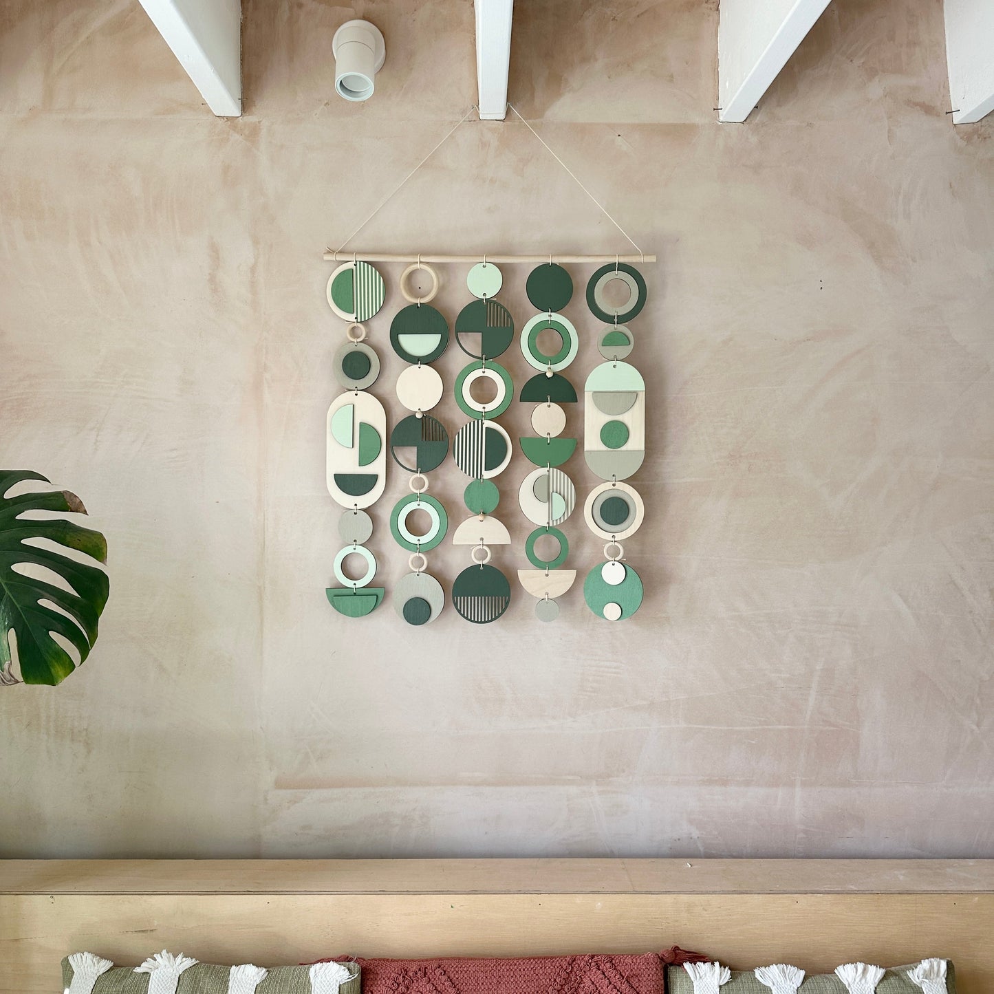 Green Wall Art - Home Decor - Modern Wall Art - Large Centre Piece Art - Wall Tapestry