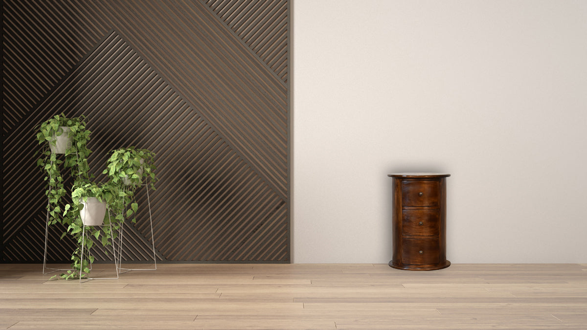 3 Drawer Chestnut Drum