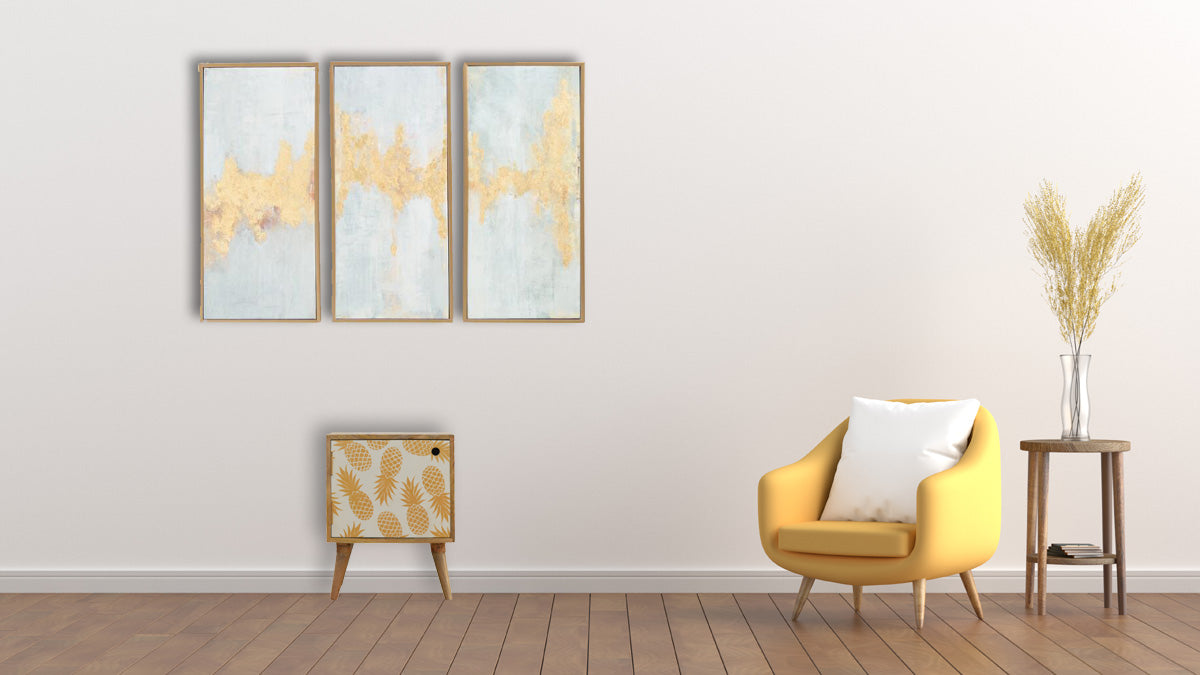 Pineapple Screen Print Bedside