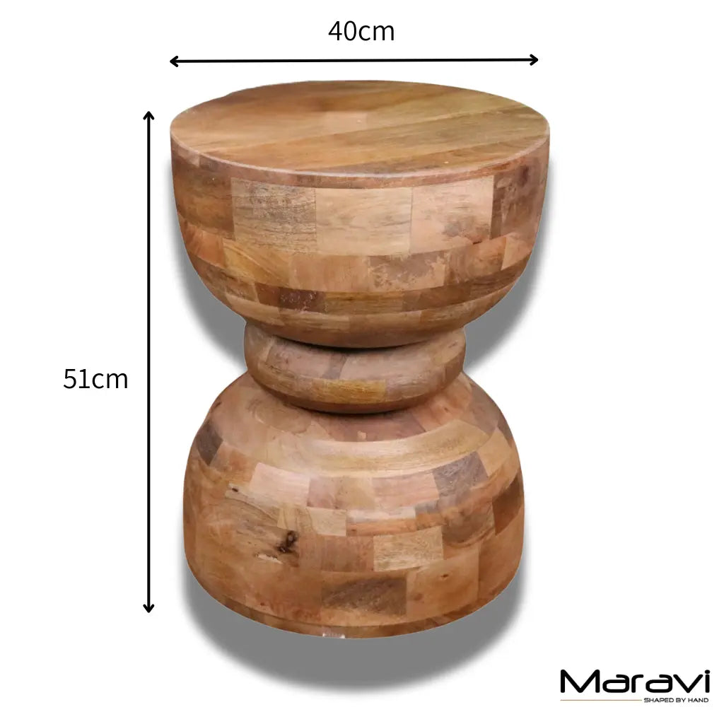 Jivana Mango Wood Side Table