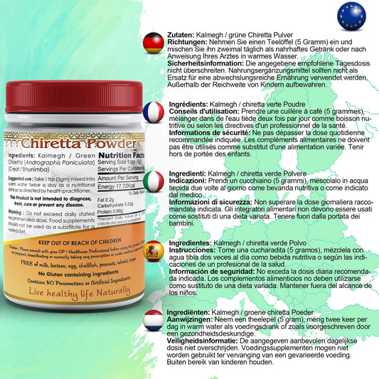 DivyaHerb Kalmegh Powder 100 gram - Daily Wellness Support