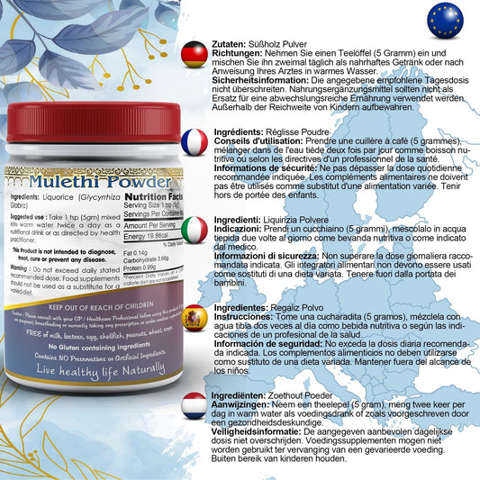 DivyaHerb Liquorice Root Powder 100 gram - Throat Comfort Support