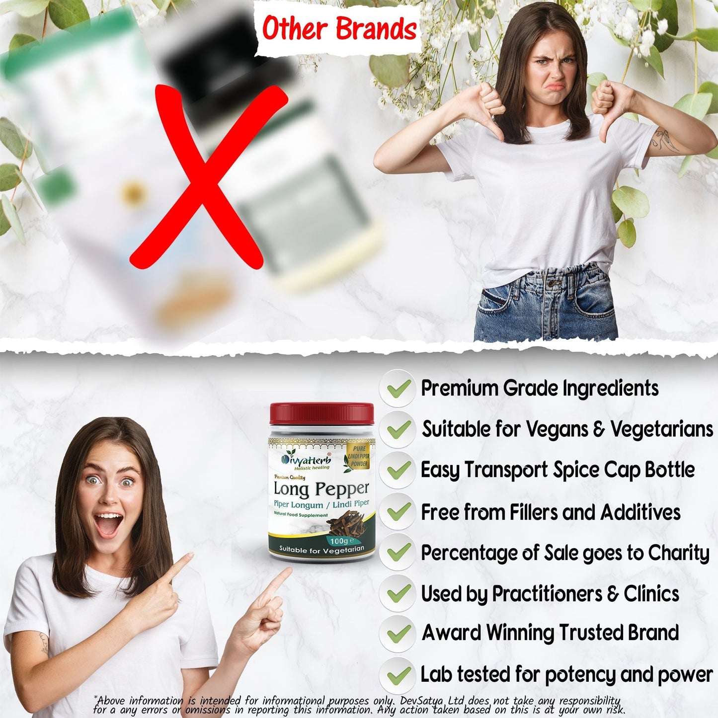 DivyaHerb Piper Longum Powder 100 gram - Digestive Comfort Support