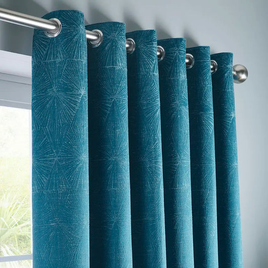 Amari Kingfisher Eyelet Ready Made Curtain