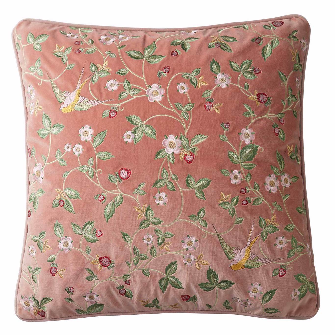 Wild Strawberry Blush Cushion 50x50cm