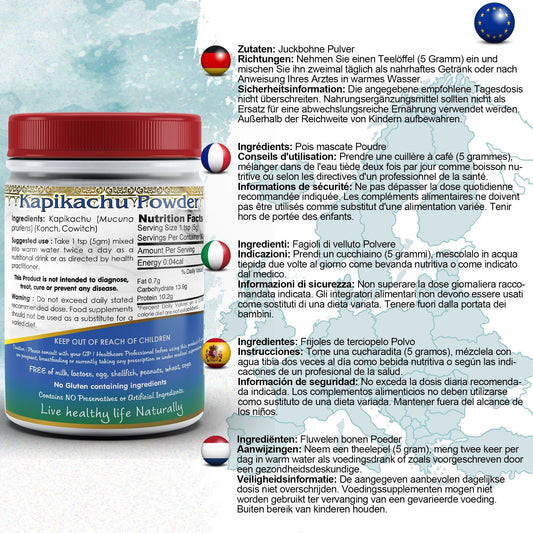 DivyaHerb Mucuna Pruriens Powder 100 gram - Daily Vitality Support