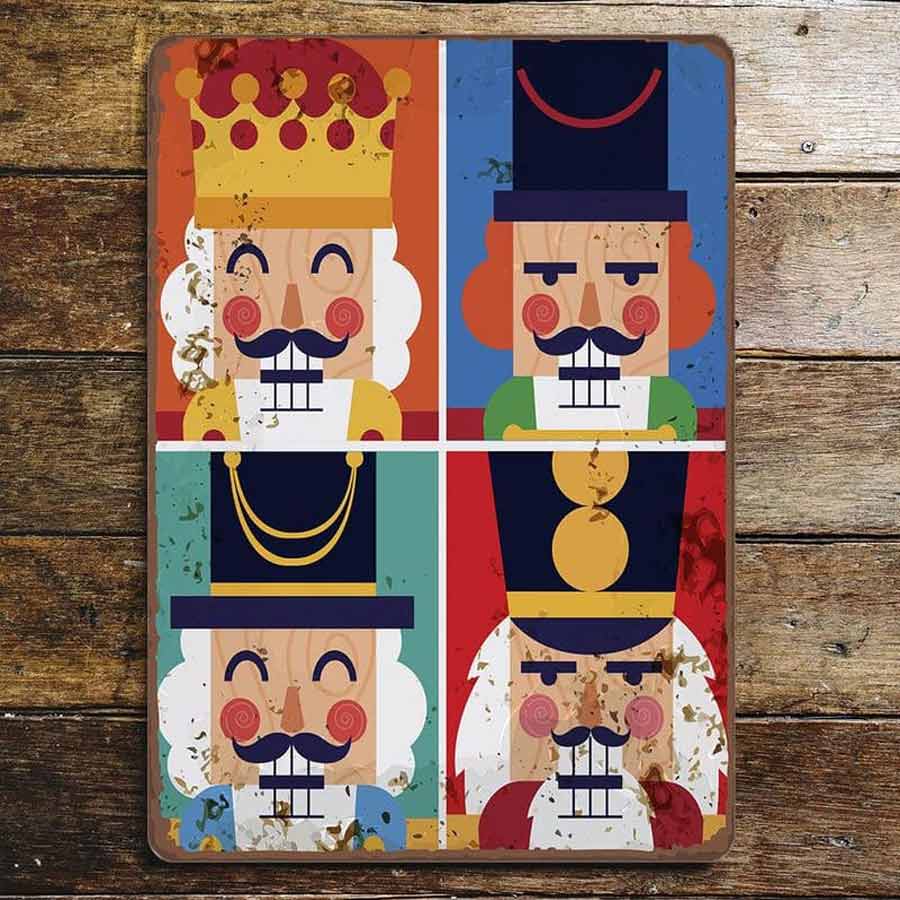 Nutcracker Metal Wall Plaque