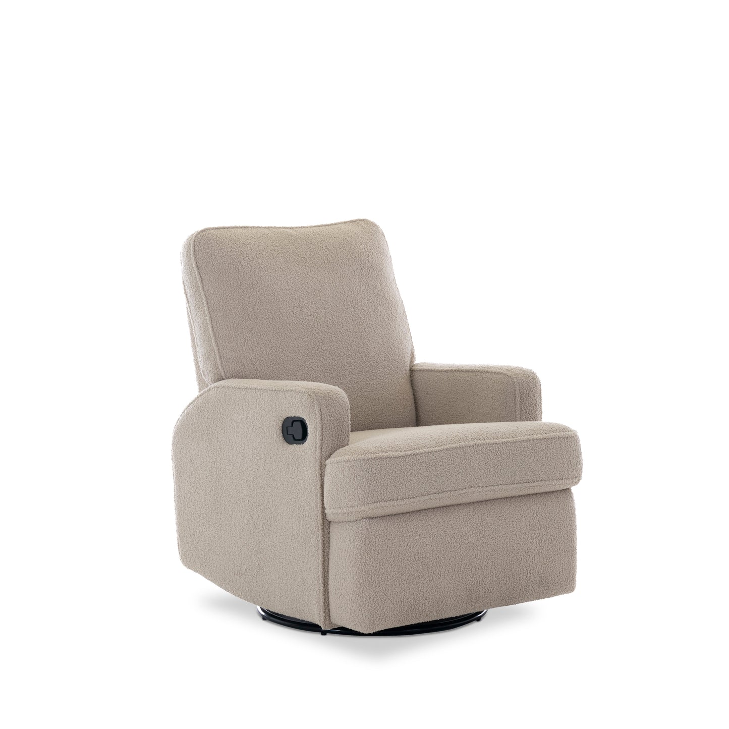 Madison Swivel Glider Recliner Chair - Teddy Fabric Truffle
