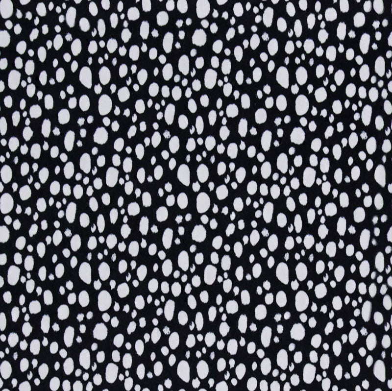 Black background with white abstract pattern