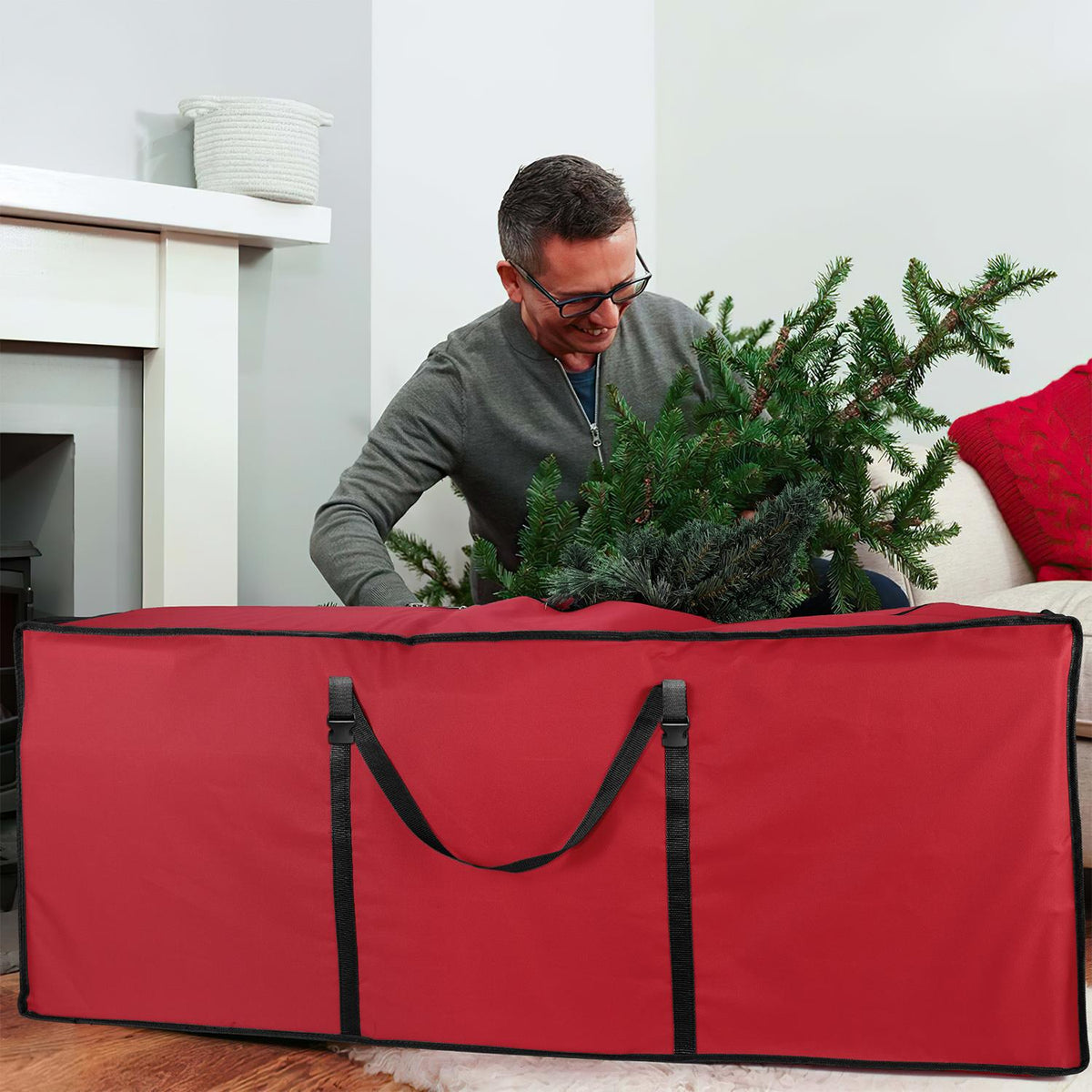 VINSANI RED XMAS BAG 0000502