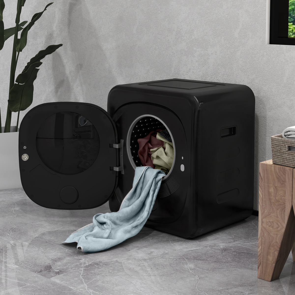 HOMCOM 4kg 800W Vented Tumble Dryer with Deodorize, Smart Mode