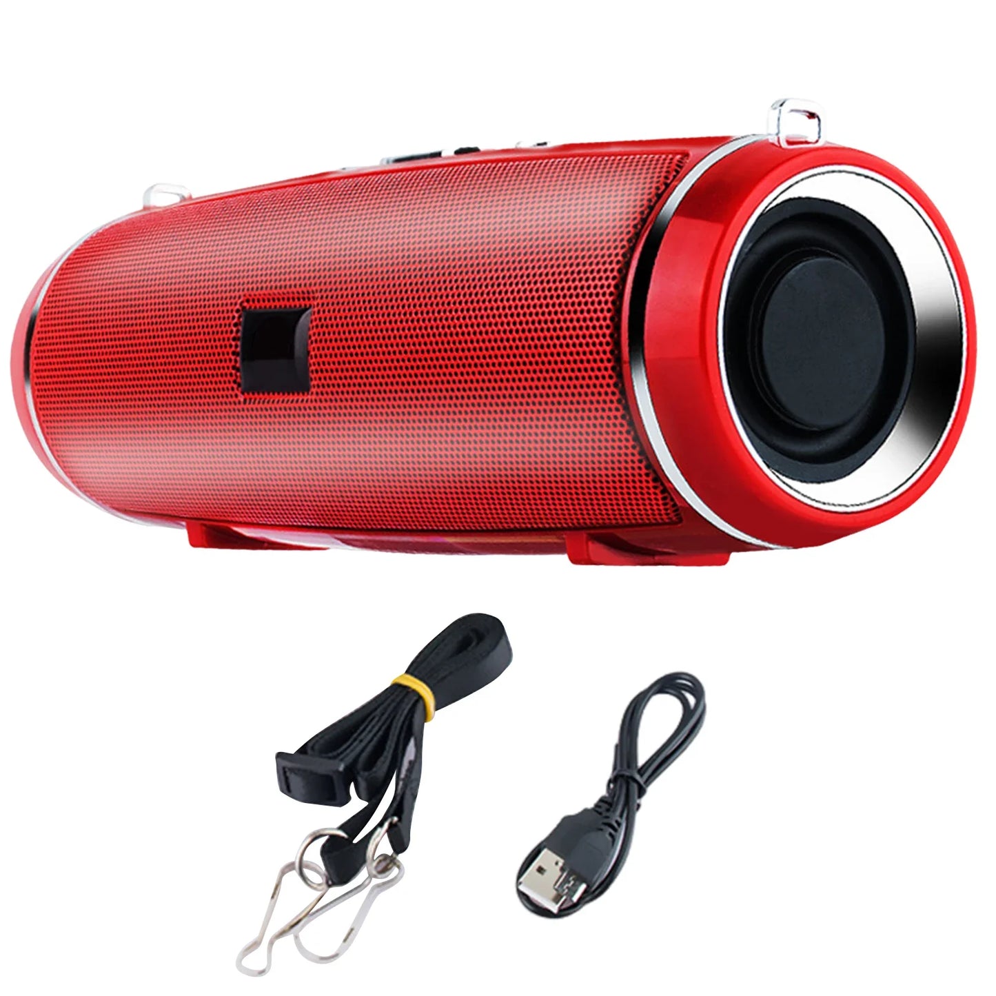 Ultra Loud Wireless Speaker with Shoulder Strap Full-Range Speakers Rechargeable Speaker Boombox for Outdoor Beach Pool Jobsite