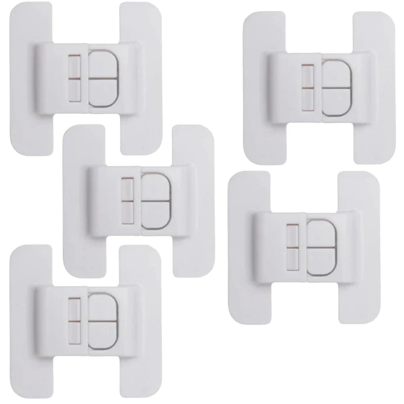 2/5Pcs Baby Safety Refrigerator Lock Cabinet Door Locker Buckle Home Kids Security Protection Anti-Open Water Dispenser Locks