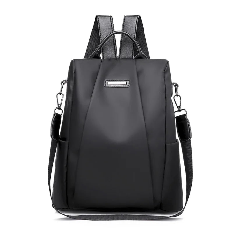Anti-theft backpack women's bag 2024 new Korean version trendy fashion bag nylon canvas oxford cloth backpack