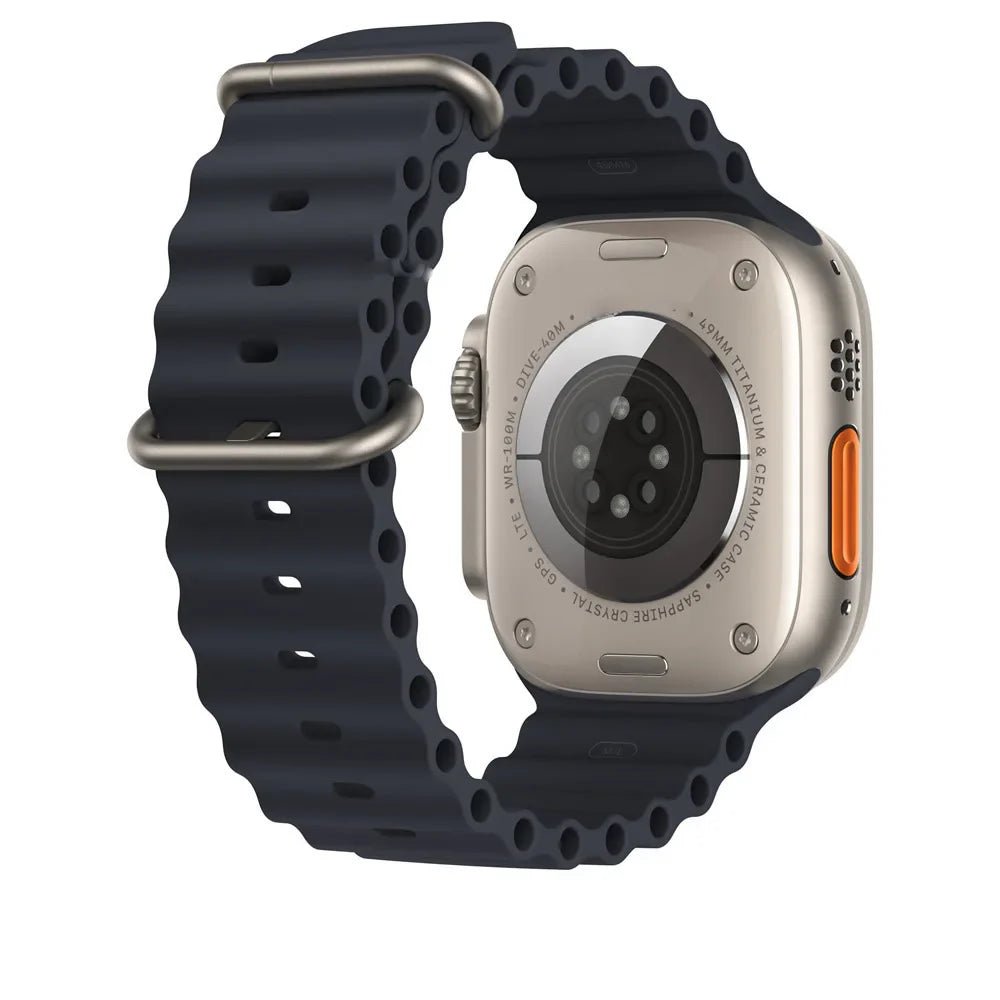 Silicone Band For Apple Watch strap 44mm 45mm 40mm 41mm 42-38mm 45 mm sport bracelet iwatch series 8 7 6 5 4 3 SE 9 Ultra 2 49mm