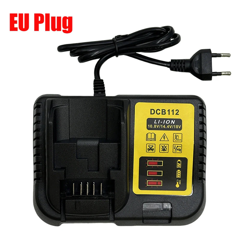 DCB112 Battery Charger For Dewalt 10.8V 12V 14.4V 18V 20V DCB206 DCB205 DCB204 DCB203 DCB120,DCB107 DCB115 DCB105(No battery)