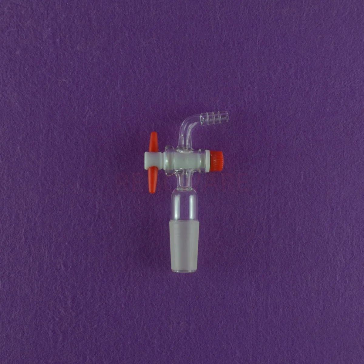 Lab Glass Vacuum Adapter 90 Bent PTFE Stopcock 24/40