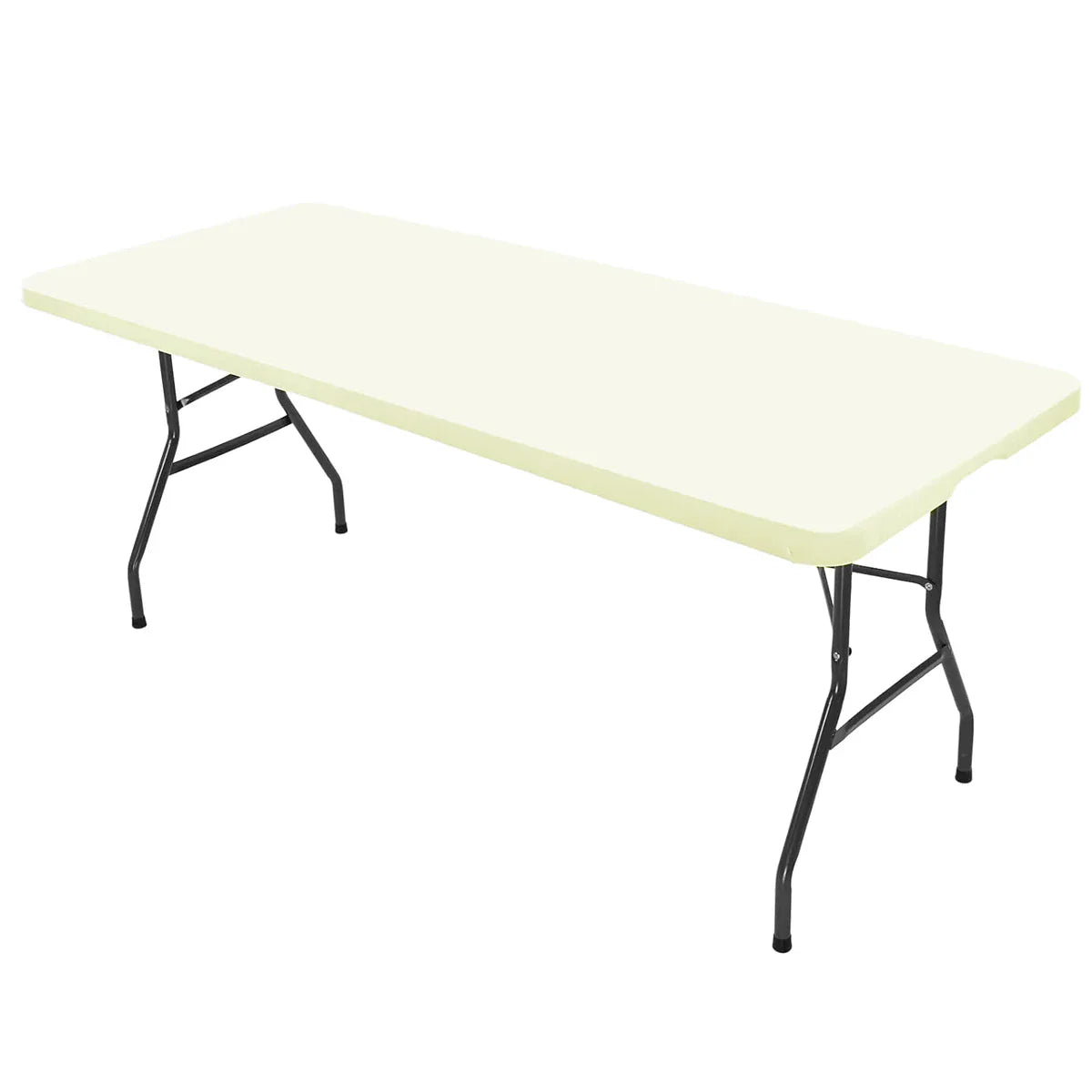 1 Pc 4/6/8ft Spandex Tablecloth Elastic Fitted Stretch Rectangular Tablecloth Washable and Wrinkle Resistant Patio Table Cover