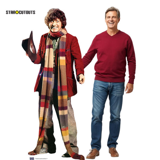 SC406 Tom Baker - Fourth Doctor Cardboard Cut Out Height 181cm