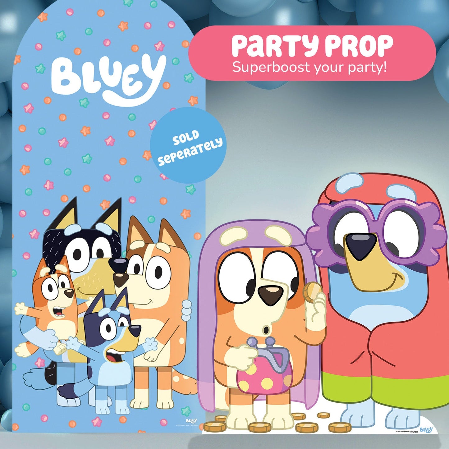SC4624 Bluey and Bingo Grannies Cardboard Cut Out Height 91cm