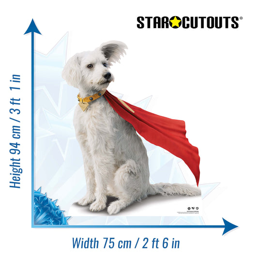 SC4732 Superman 2025 Movie Krypto Cardboard Cut Out Height 94cm