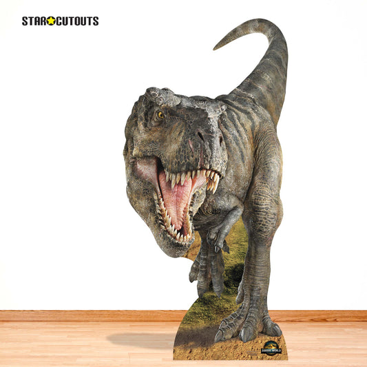SC4858 Tyrannosaurus Rex Dinosaur Jurassic World Rebirth Cardboard Cut Out Height 185cm