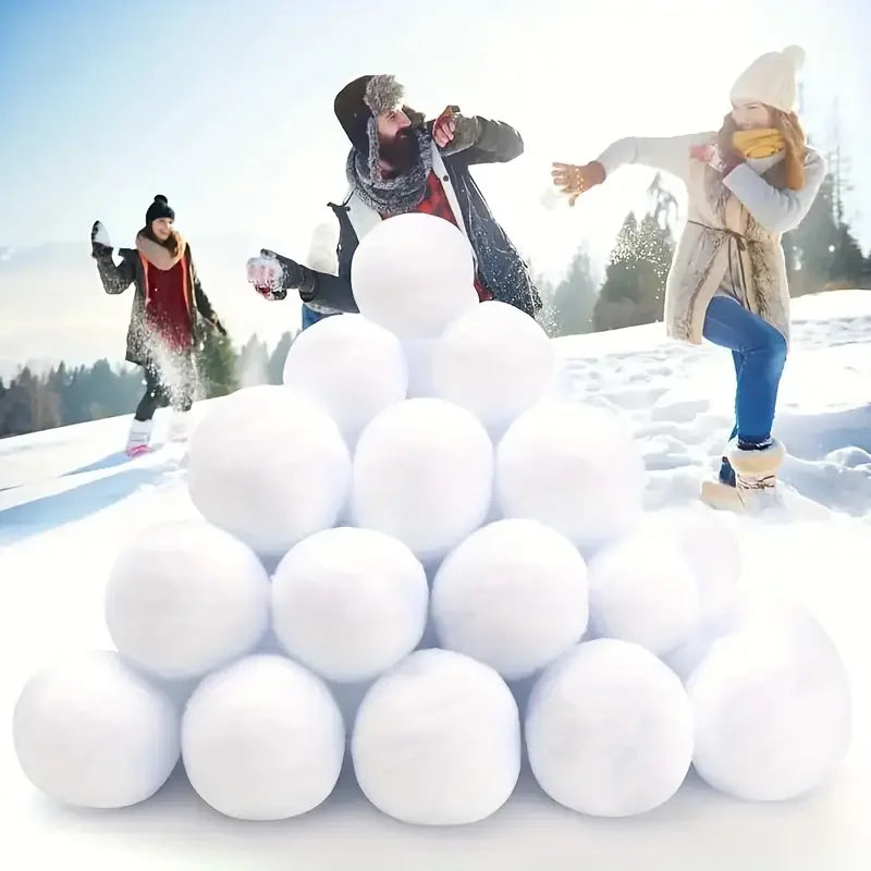 30/60pcs Christmas snowball decoration indoor simulated snowball for snowball fight Plush snowball Christmas decoration