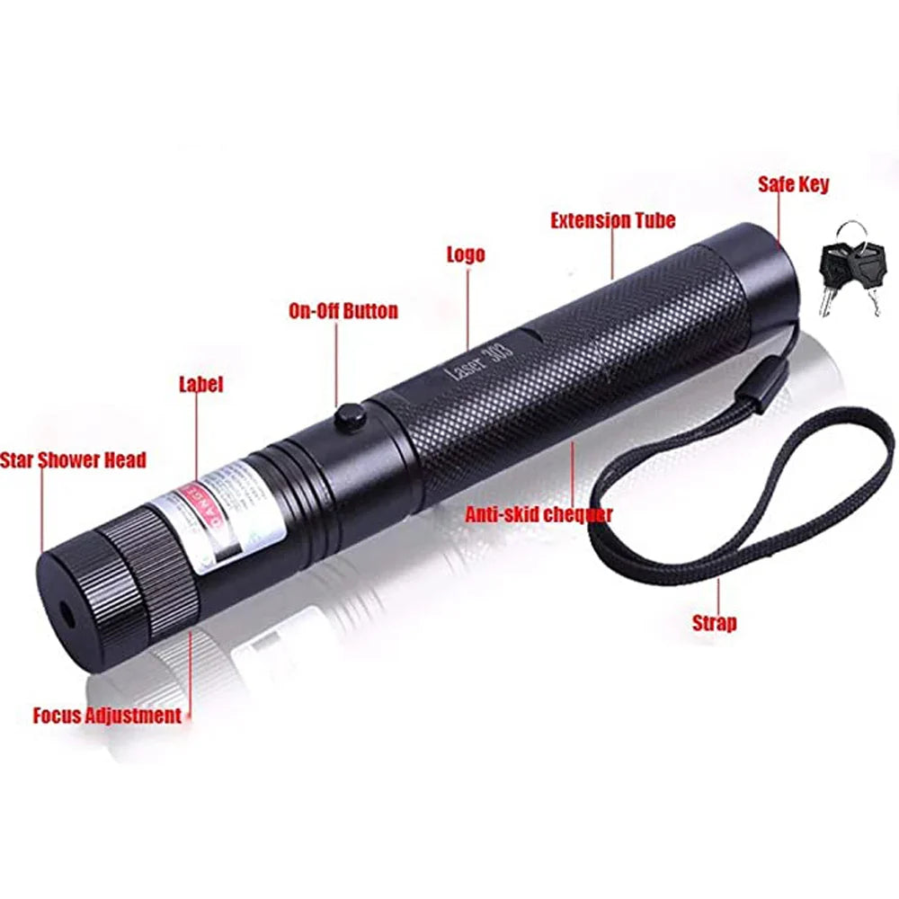 Green Laser pointer LED Training Torch Pet for Cats Toy Interactive Bright Pointer Red Light Pen(No battery )