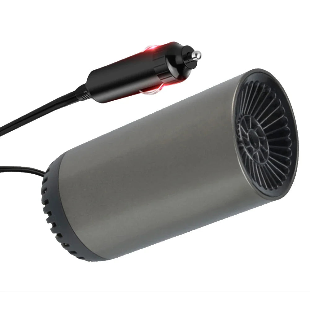 2 in 1 12V 150w Suction Cup Car Heater Windshield Defrost Defogger Car Heat Cool 360° Rotatable Car Accessories Portable Heater