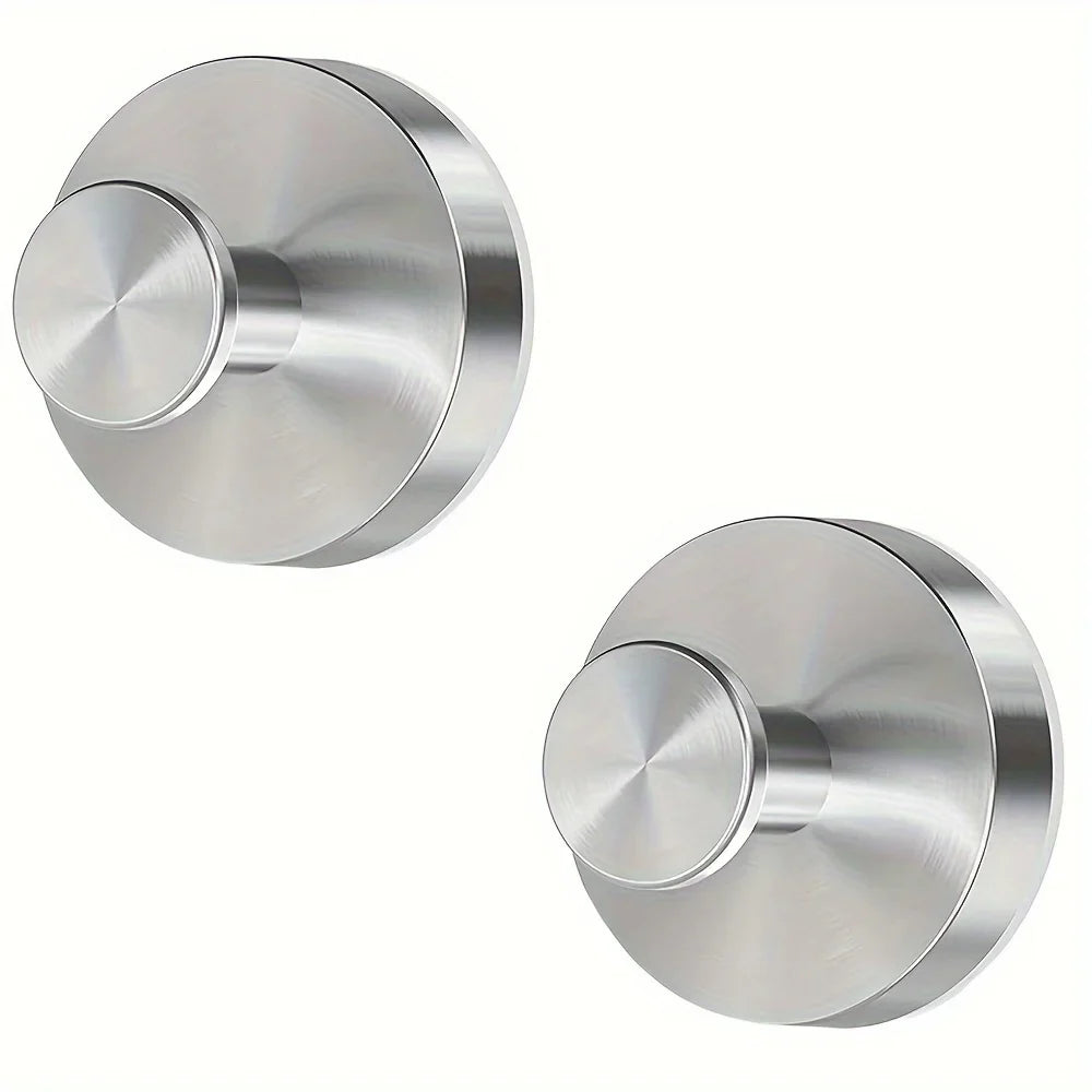 Reusable Stainless Steel Suction Cup Hook Waterproof Wall Mount Hooks Punch-free Kitchen Bathroom Wall Hanger Towel Clothes
