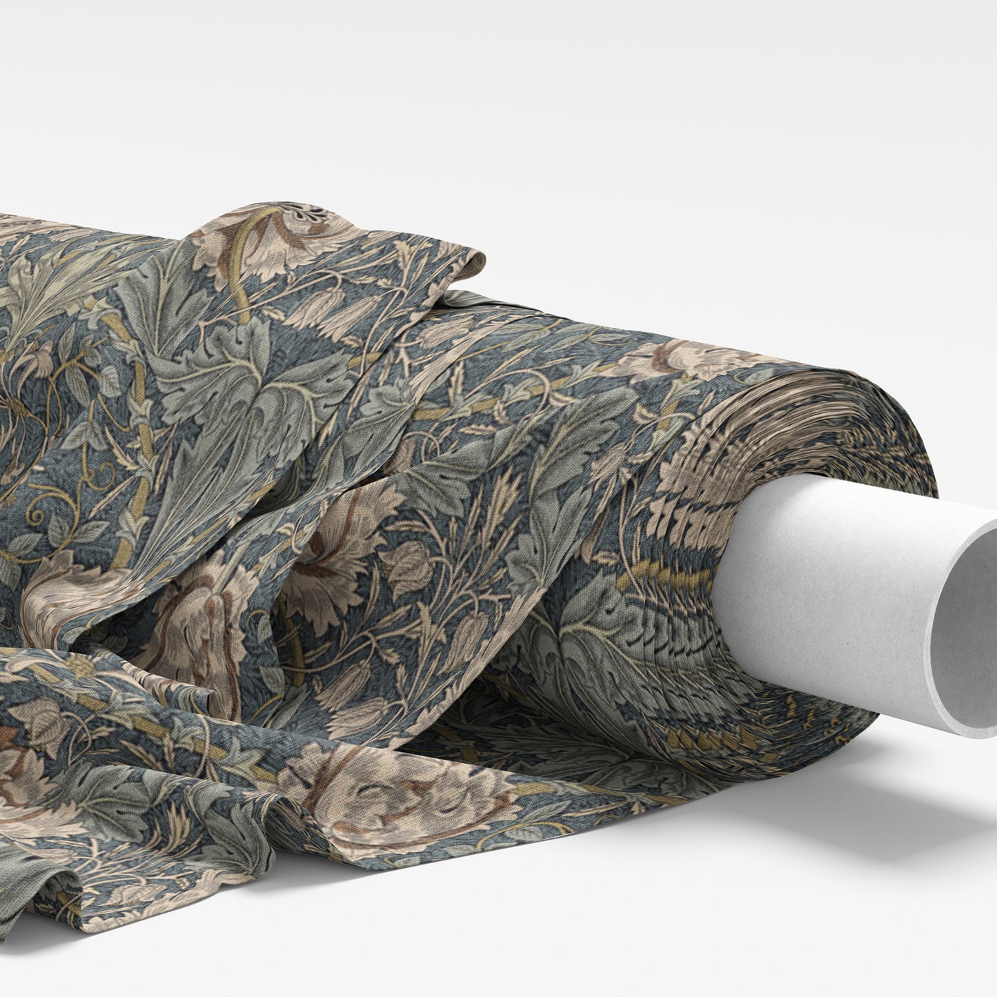 William Morris Honeysuckle Steel Fabric