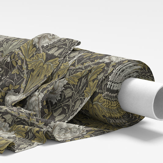 William Morris Honeysuckle Mocha Fabric