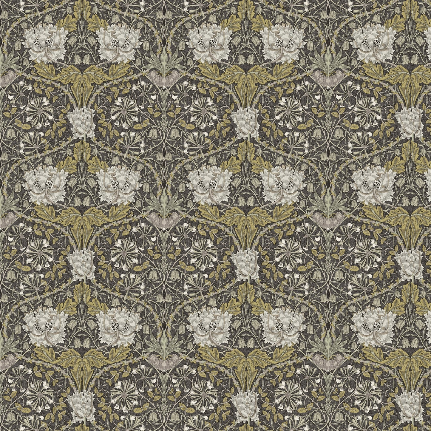 William Morris Honeysuckle Mocha Fabric