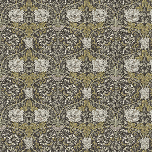 William Morris Honeysuckle Mocha Fabric