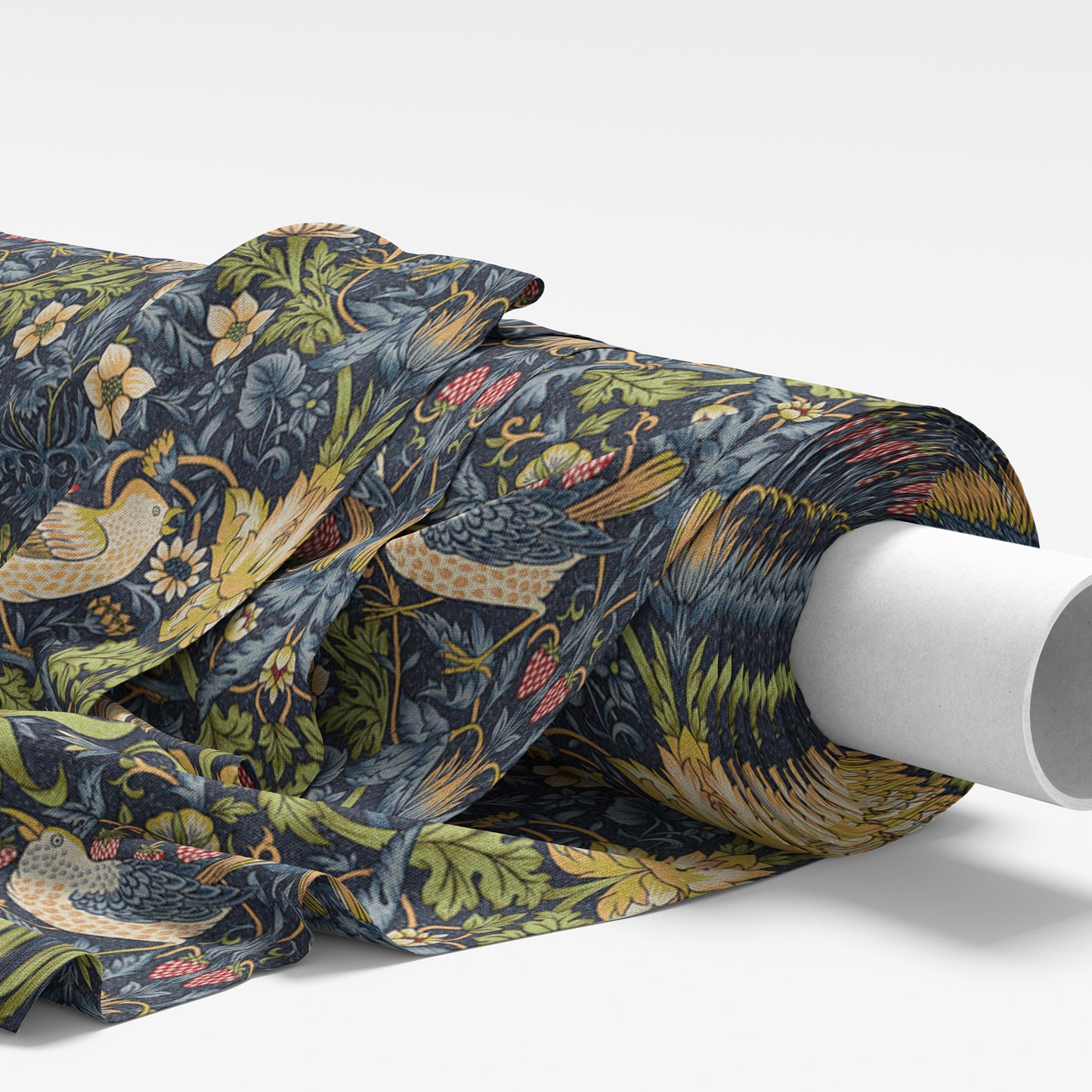 Strawberry Thief Navy Fabric