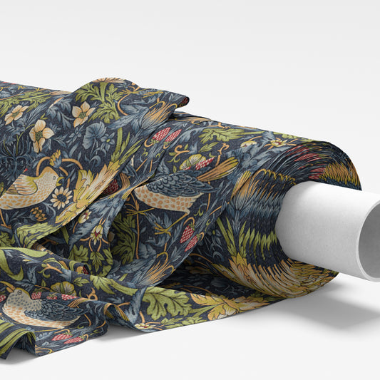 Strawberry Thief Navy Fabric